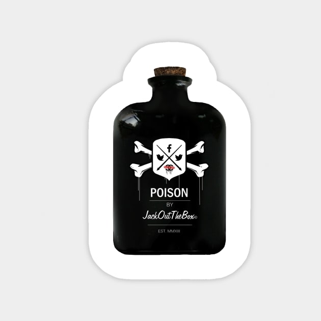 Social Poison Sticker by JackOutTheBox